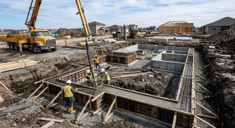 Concrete Foundation Pouring in Fort Wayne, IN